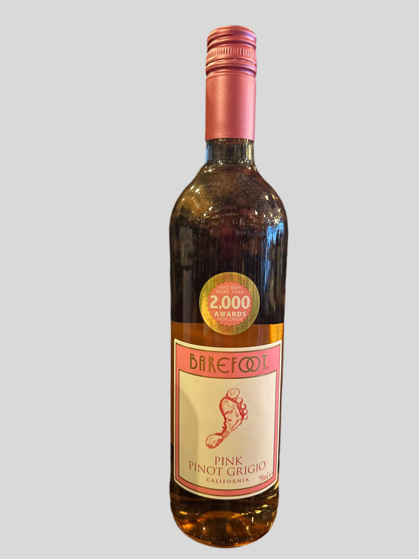 Barefoot pink Pinot Grigio
