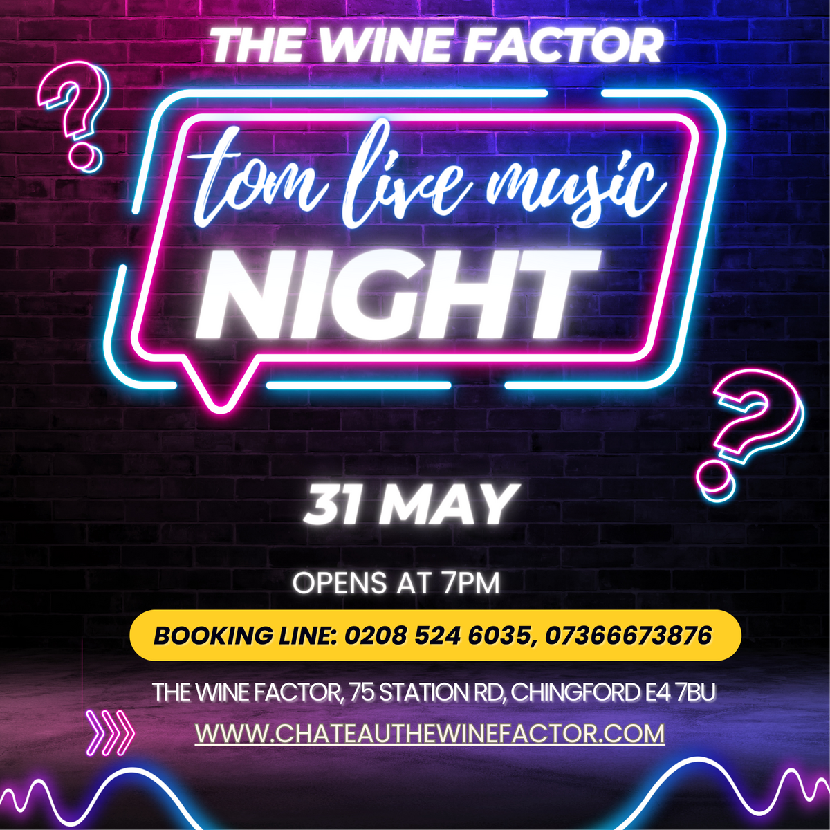 Tom Live Music Night