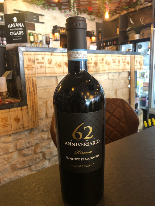 San marzano 62 anniversario riserva primitivo di manduria