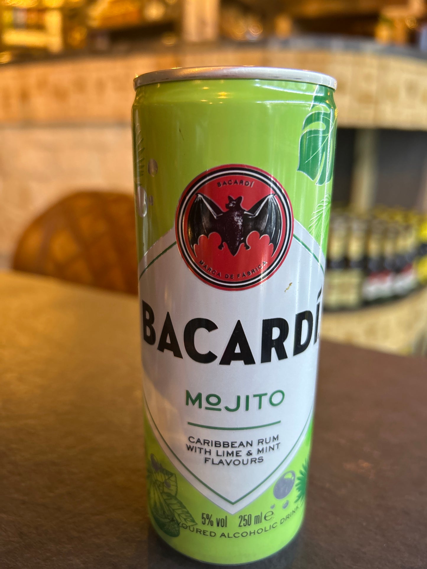 Bacardi Mojito Caribbean rum with lime & mint flavors