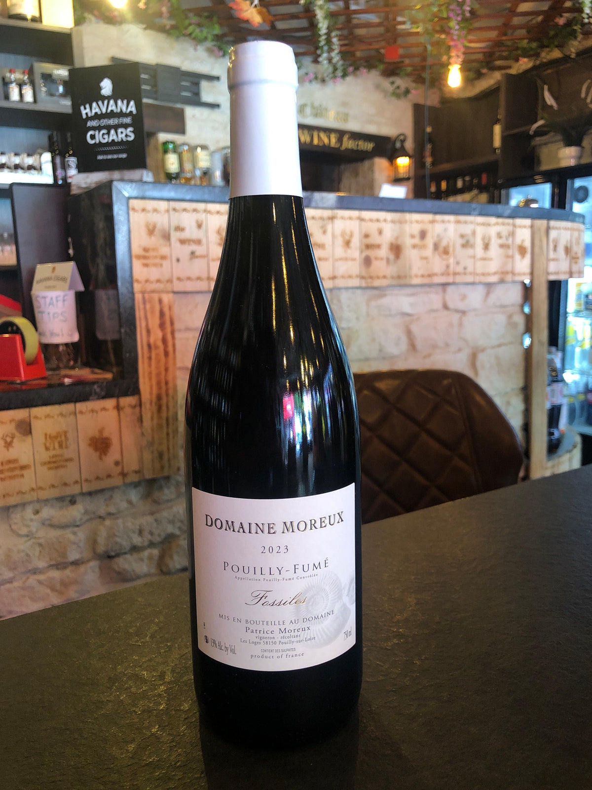 Domaine moreux pouilly fume fossiles